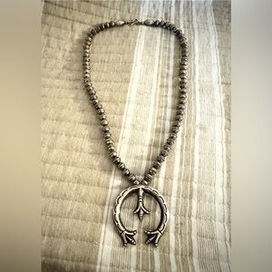 925 Navajo squash blossom necklace